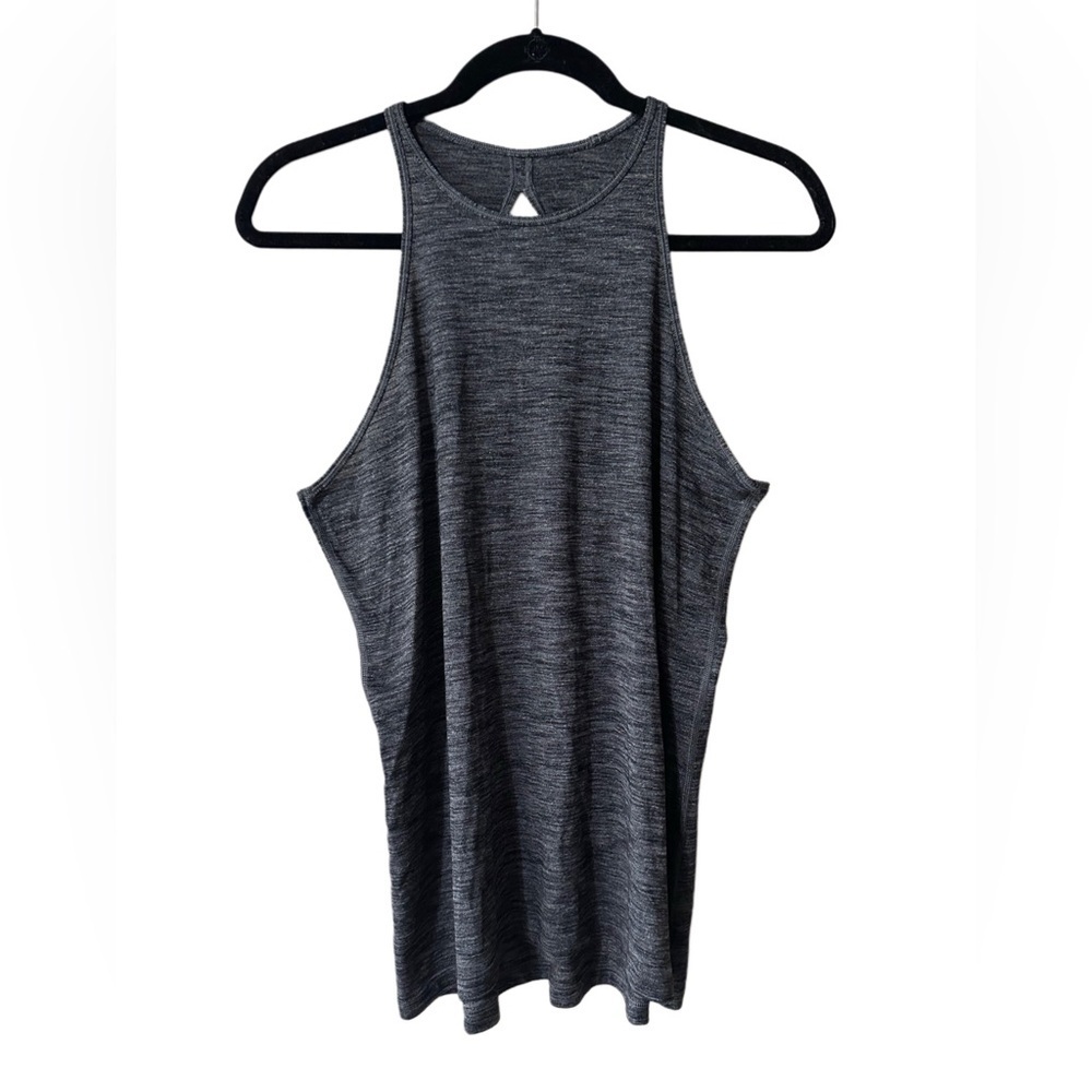 Lululemon Athletica Dark Gray Twist Strap Open Back Tank Top